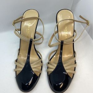 Cole Haan City Black and Beige heels Size 8.5 B